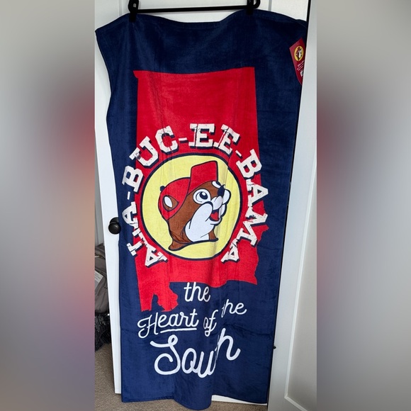BUC-EE'S Other - NWT Buc-ee's Alabama Beach Towel - Red, Navy, Yellow